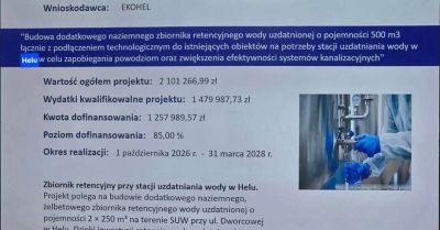 Ponad 1,25 mln zł unijnego wsparcia na inwestycję wodną